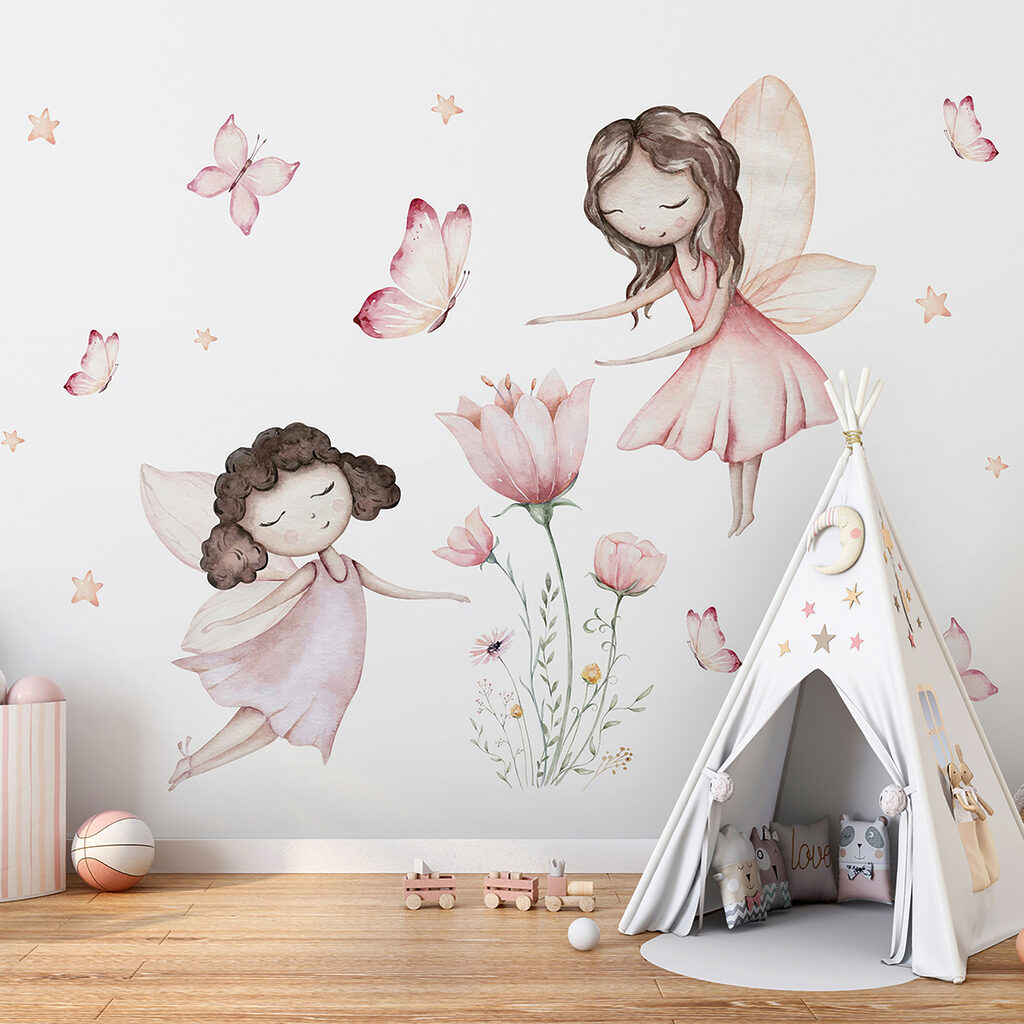 Twee elfjes tussen bloemen — interieur 5
