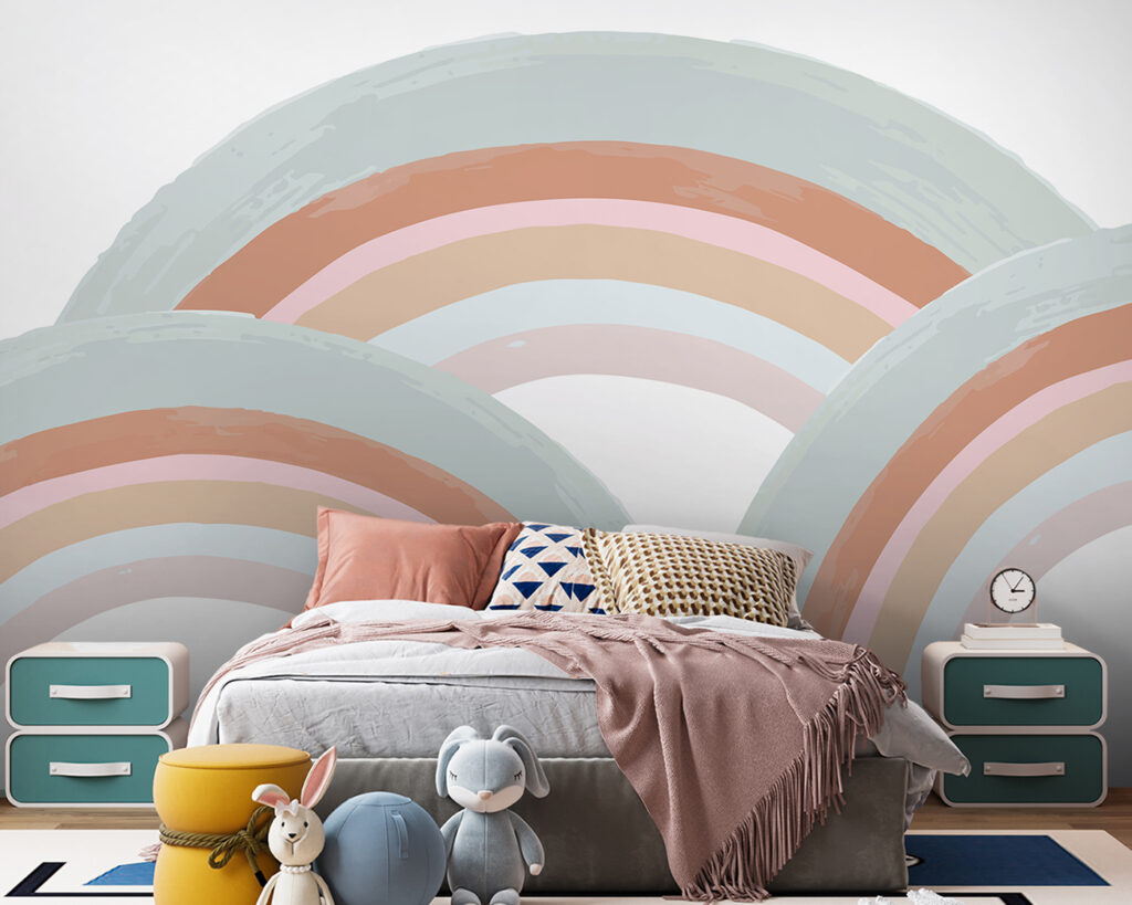 Regenbogen in brede pastelvegen — interieur 4
