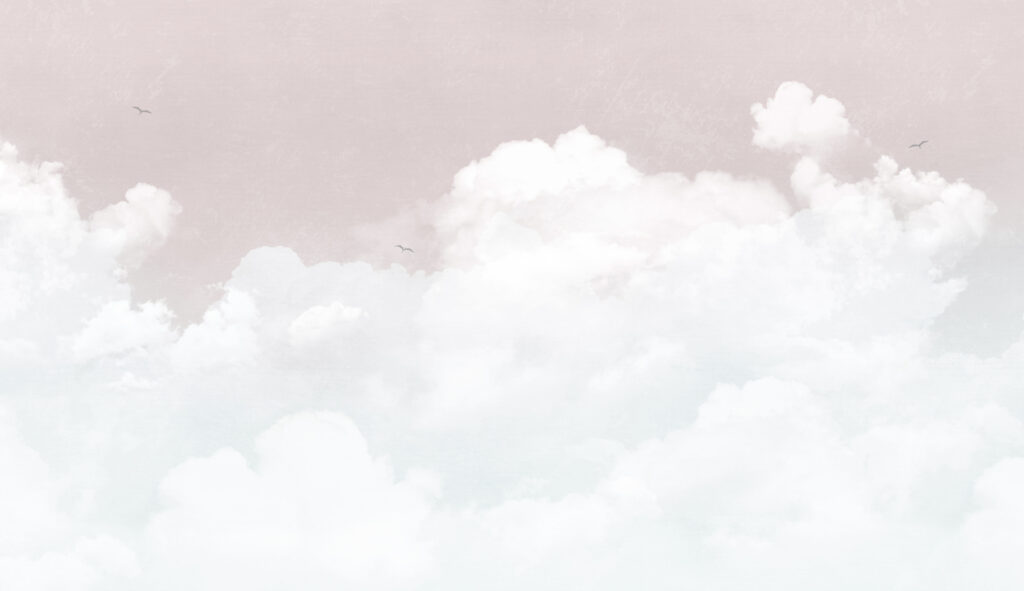 Een witte wolk in de lucht — volledig ontwerp