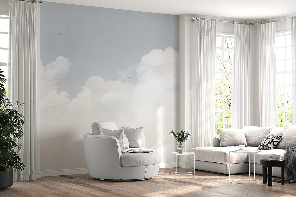 Een blauwe lucht met wolken — interieur 3