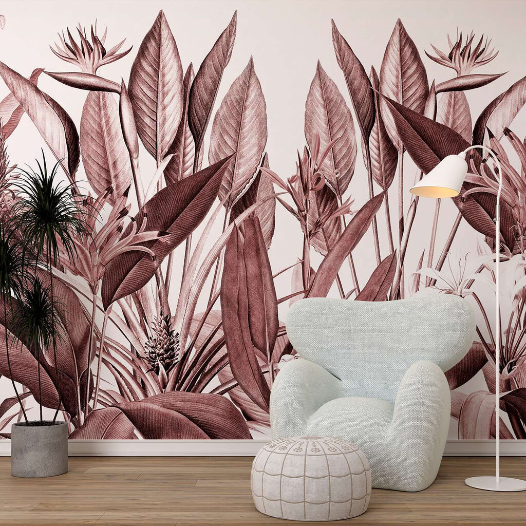 Tropisch gebladerte in subtiele tinten — interieur 3