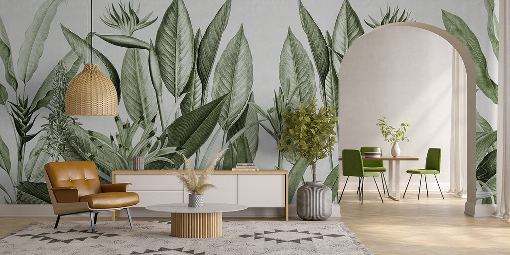 Weelderig groen met delicate details — interieur 1
