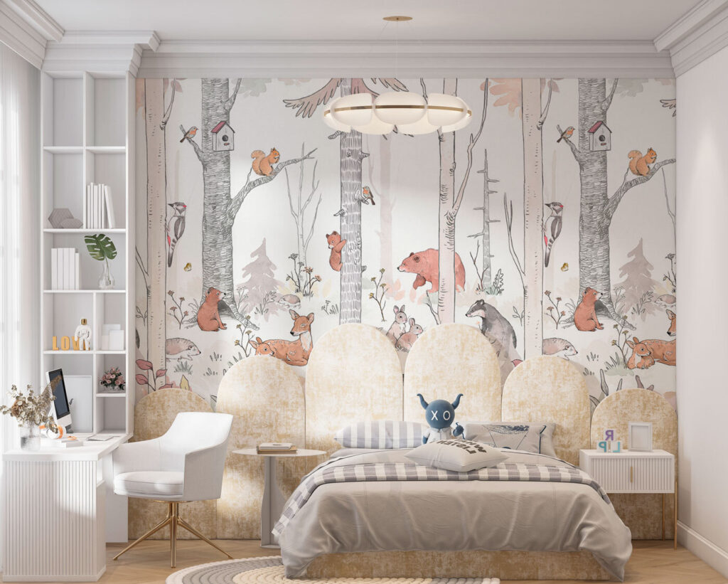 Bosvriendjes tussen witte stammen — interieur 2