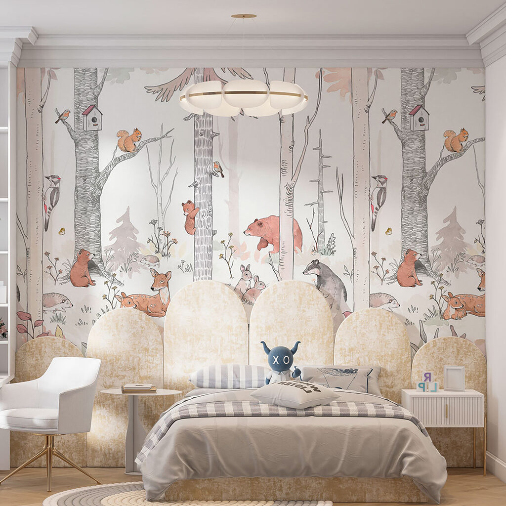 Bosvriendjes tussen witte stammen — interieur 4