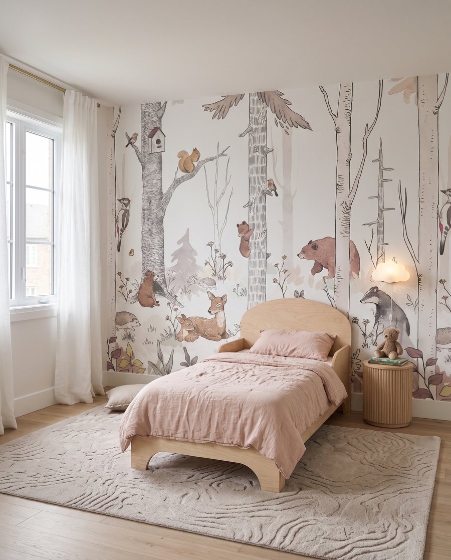 Bosvriendjes tussen witte stammen — interieur 2