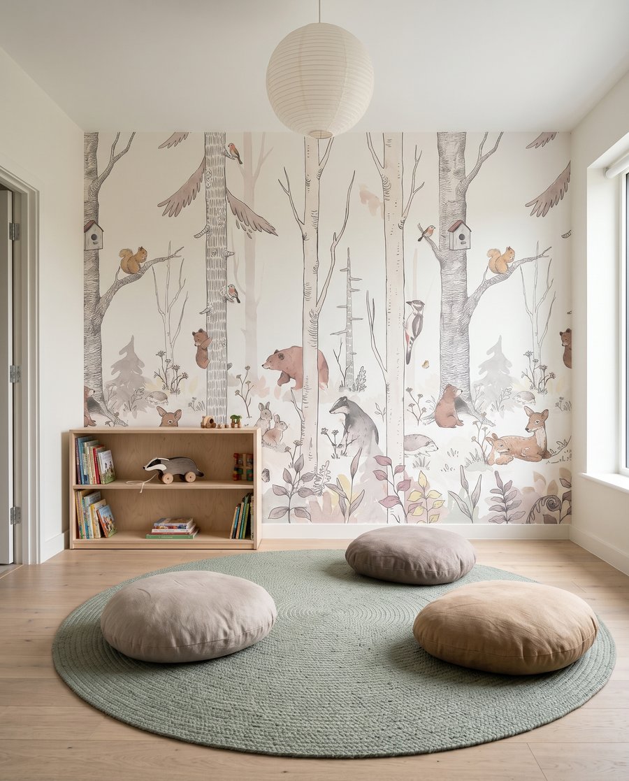 Bosvriendjes tussen witte stammen — interieur 3