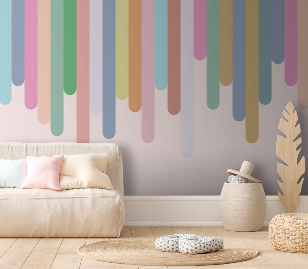 Pastelbanen met ronde uiteinden — interieur 1