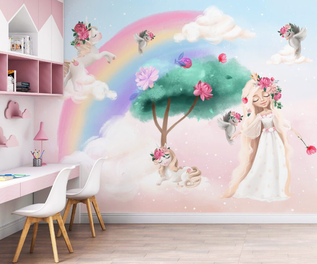 Prinses onder een regenboogboom — interieur 2