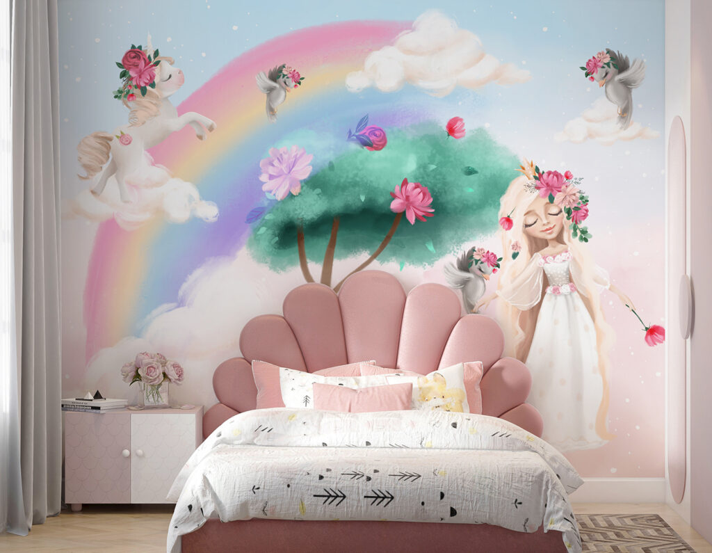 Prinses onder een regenboogboom — interieur 4