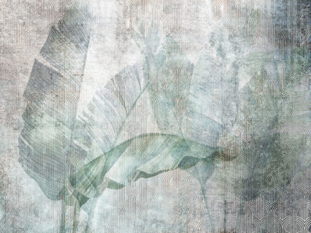 Op de natuur geïnspireerd abstract ontwerp met verschillende lagen — volledig ontwerp