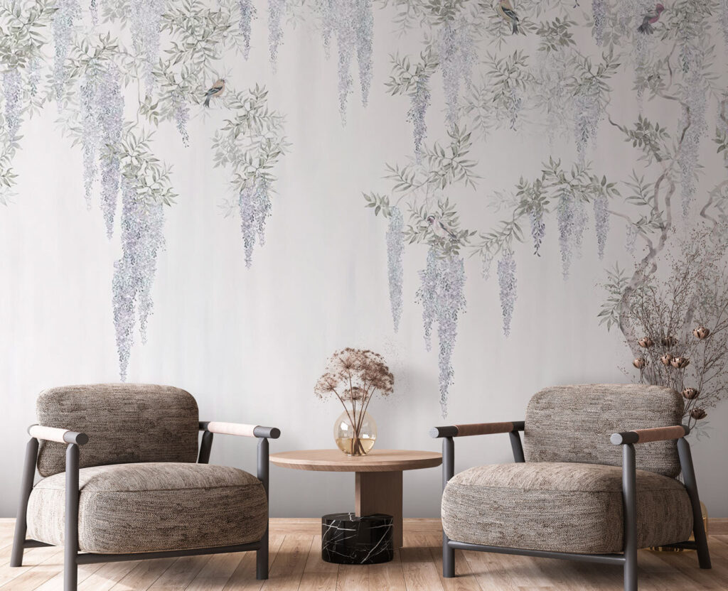 Zilveren bloemensluier — interieur 3