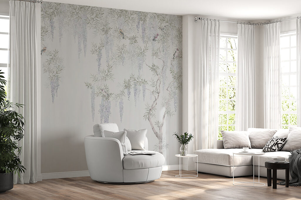 Zilveren bloemensluier — interieur 5