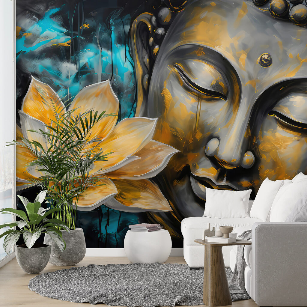 Boeddha met gouden lotus — interieur 3