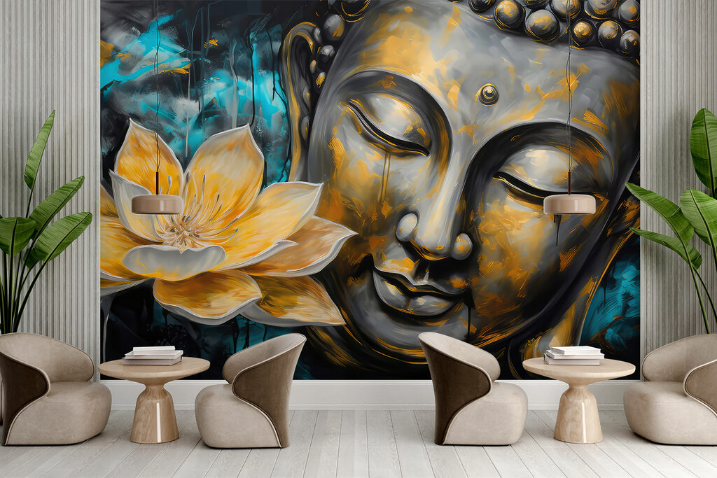 Boeddha met gouden lotus — interieur 4