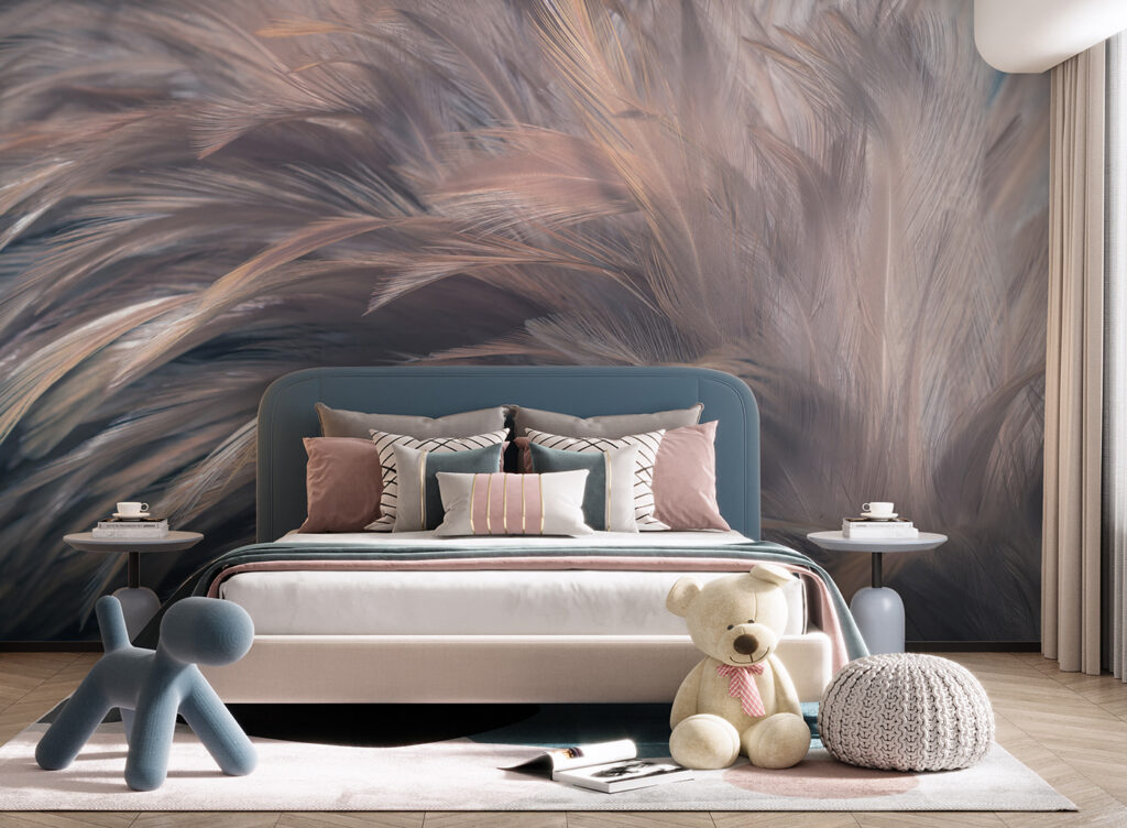 Grijze veren met rozeglans — interieur 2