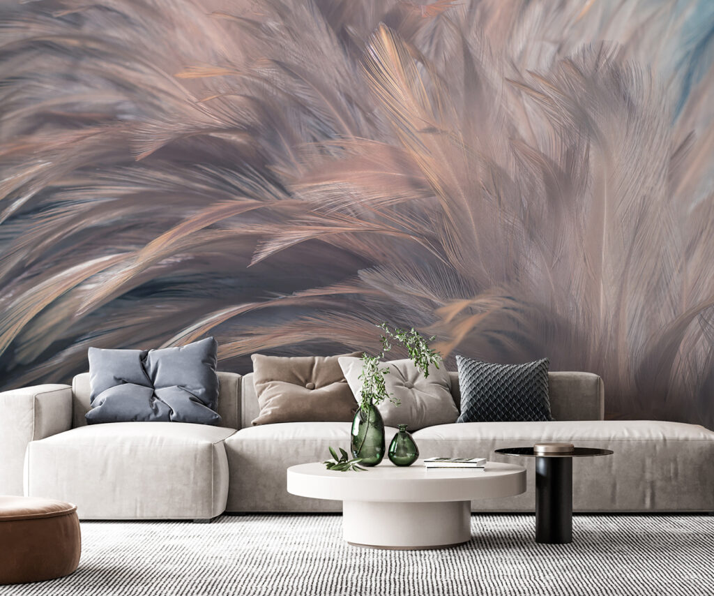 Grijze veren met rozeglans — interieur 3
