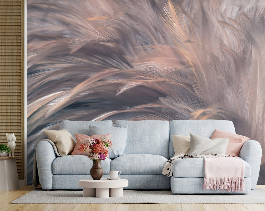 Grijze veren met rozeglans — interieur 4