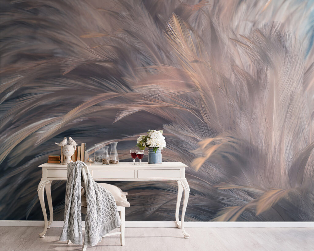 Grijze veren met rozeglans — interieur 5