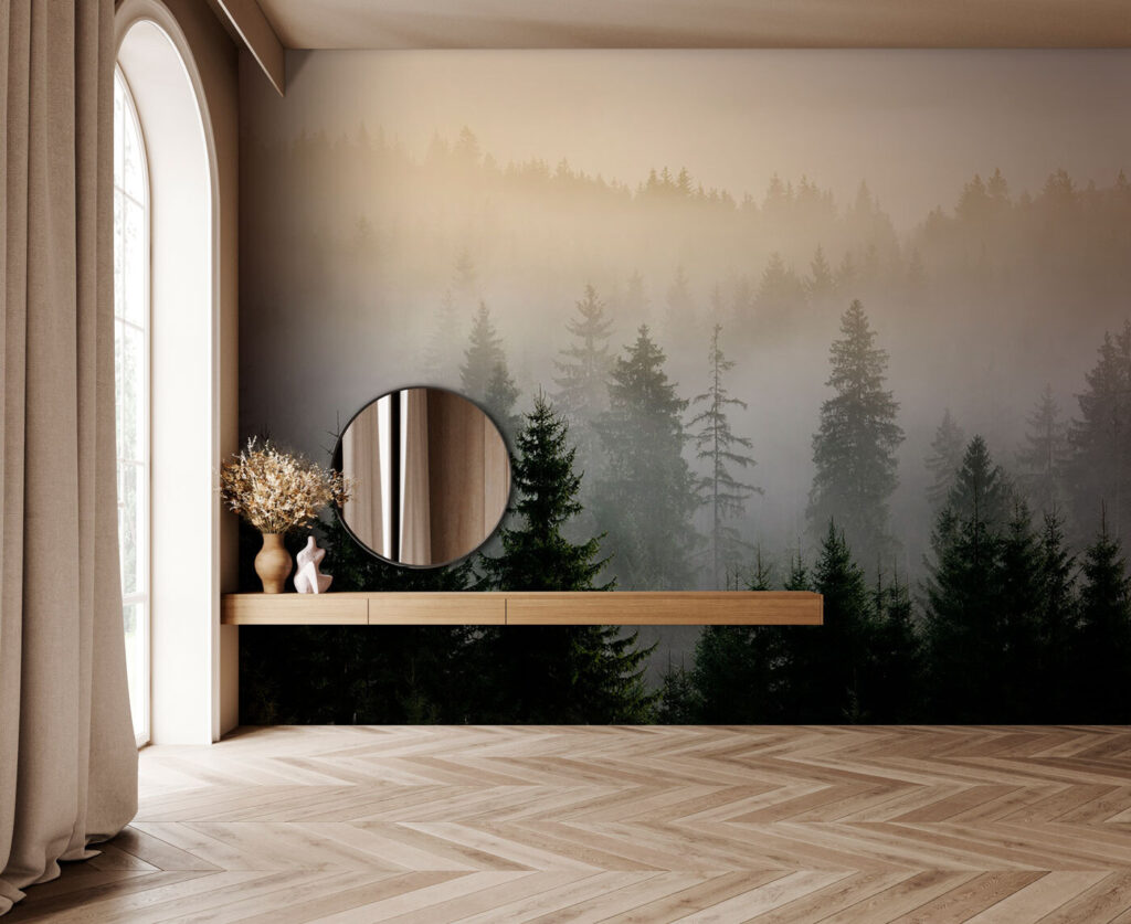 Bos onder warm ochtendlicht — interieur 2