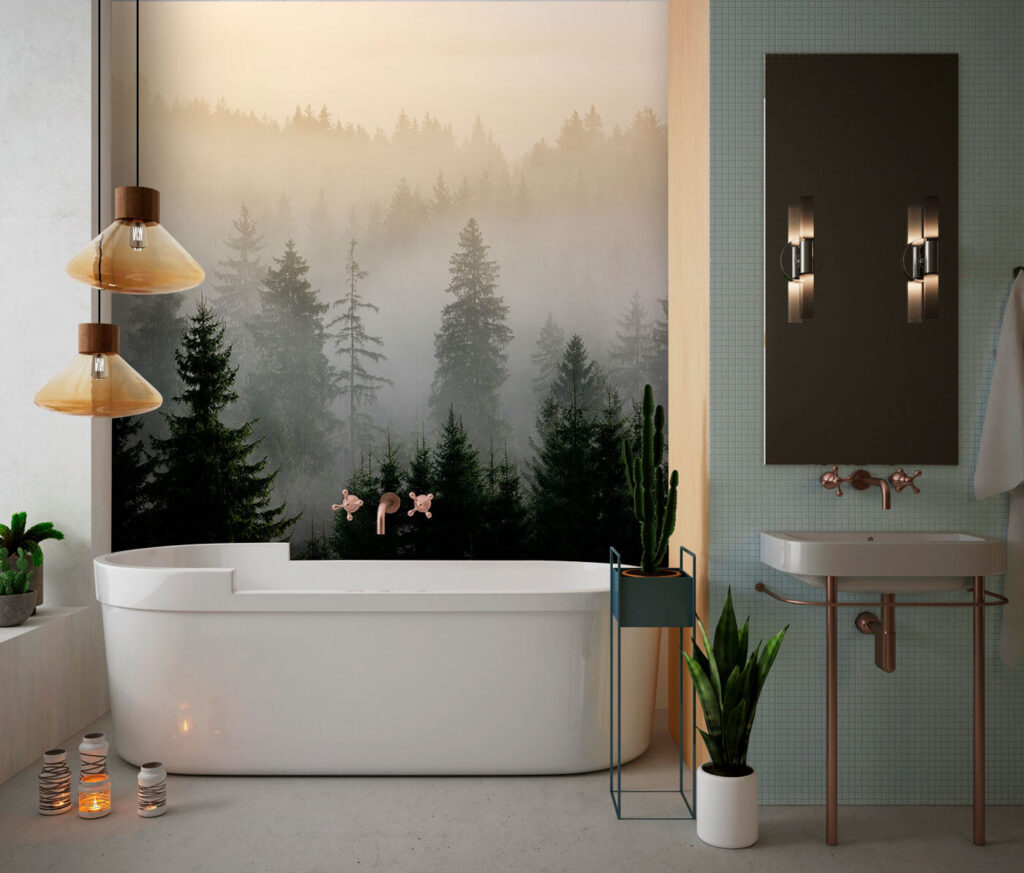 Bos onder warm ochtendlicht — interieur 3
