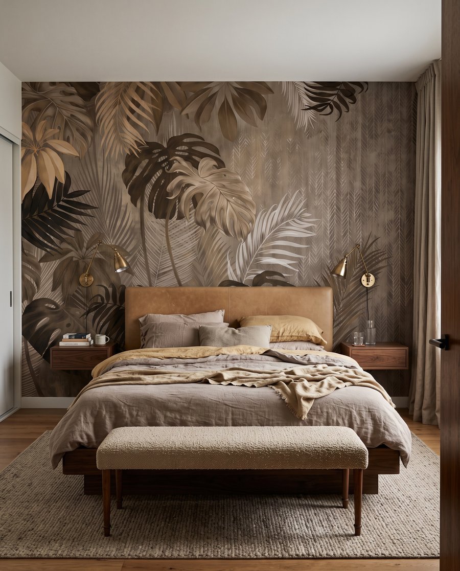 Bladeren in bruine schaduwen — interieur 2