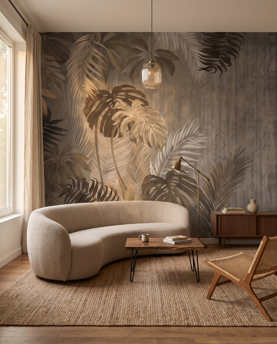 Bladeren in bruine schaduwen — interieur 4