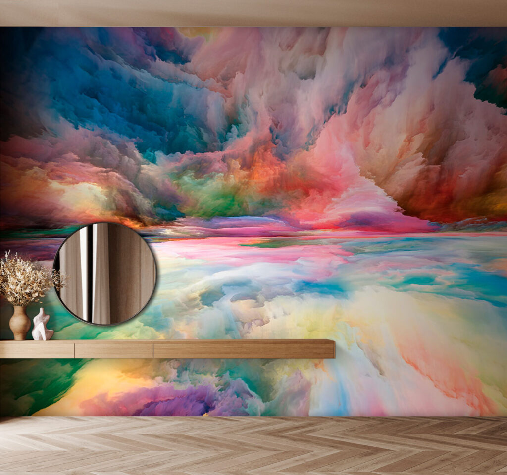 Kleurenzee onder wervelende wolken — interieur 1