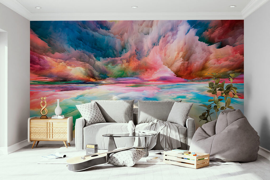 Kleurenzee onder wervelende wolken — interieur 3
