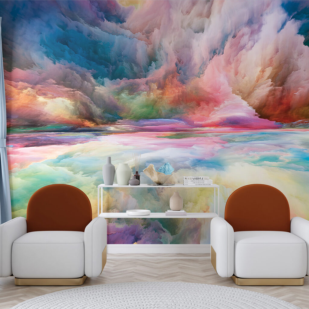 Kleurenzee onder wervelende wolken — interieur 4