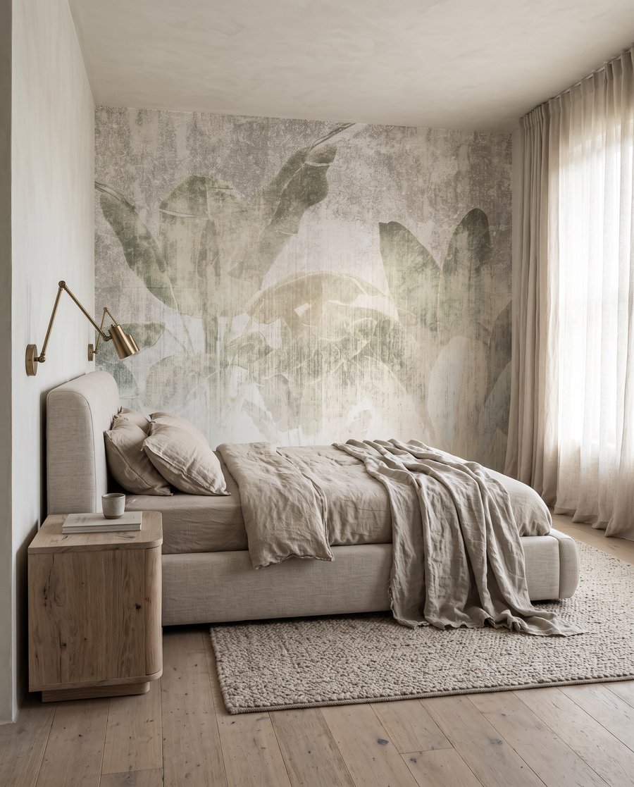 Zachte bladeren in gedempte tinten — interieur 2