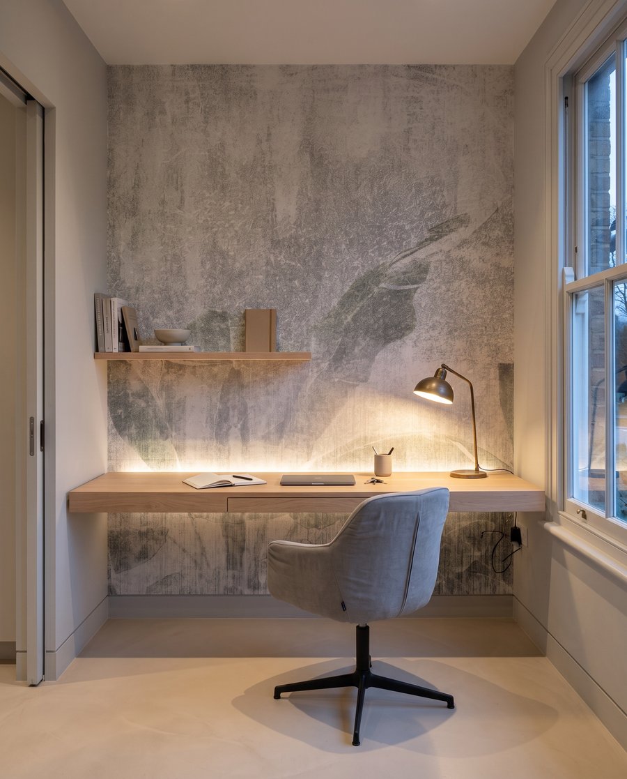 Zachte bladeren in gedempte tinten — interieur 5