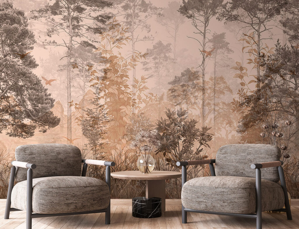 Bos met bomen en planten — interieur 3