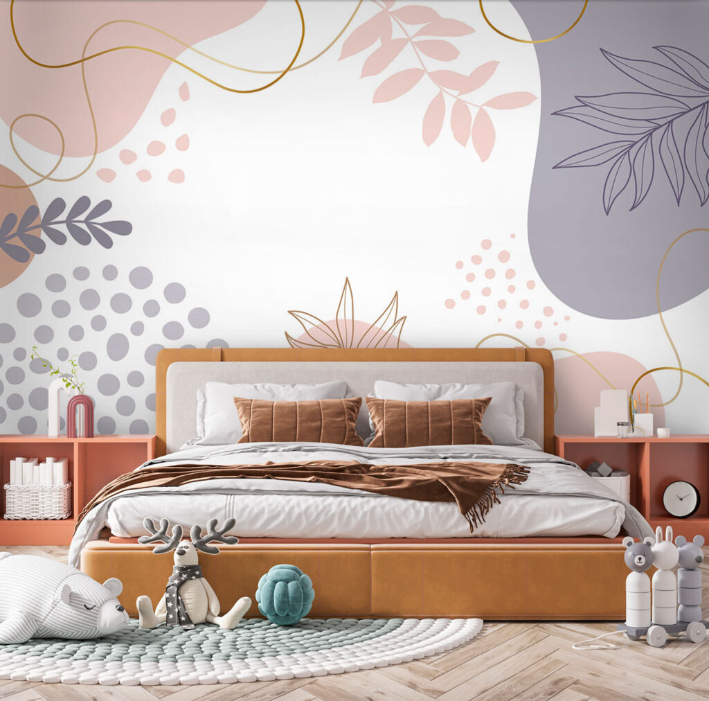 Pastelvormen rond lichte ruimte — interieur 2