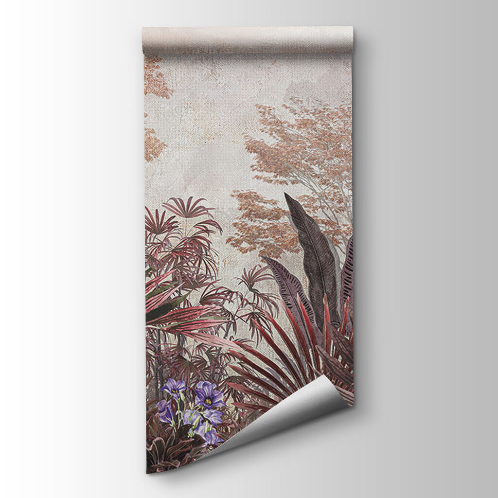 Warme jungle op beige — productweergave
