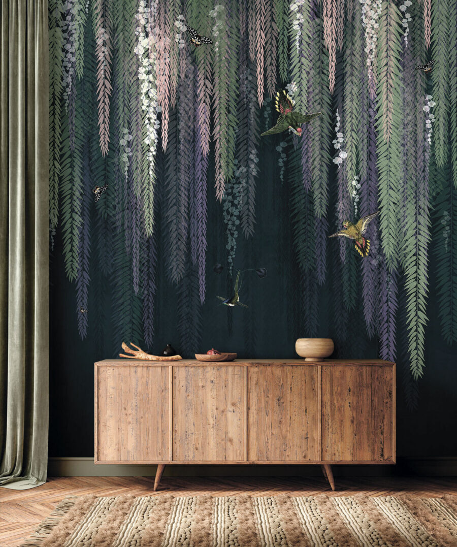 Kolibries vanuit een boom — interieur 1