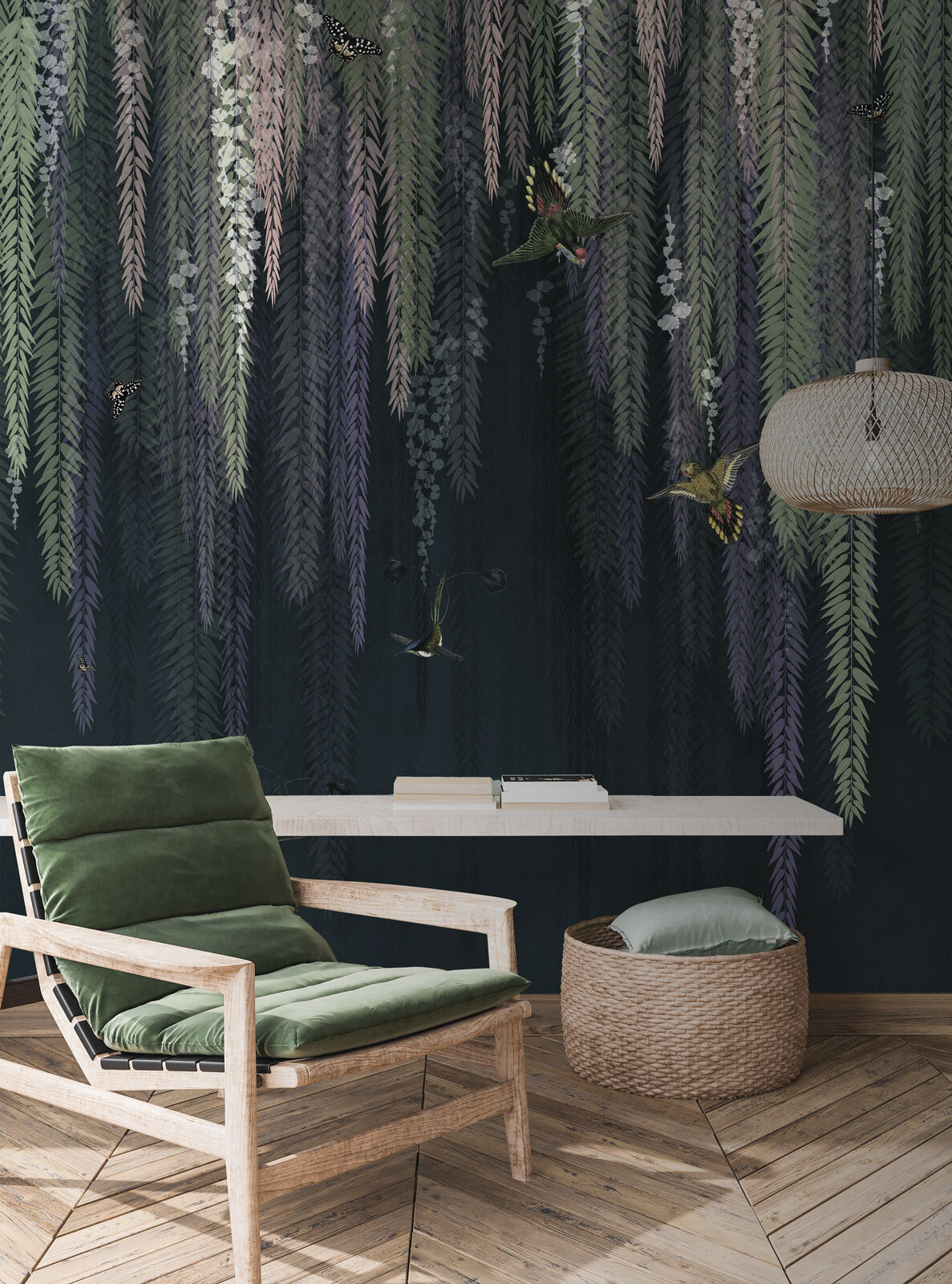 Kolibries vanuit een boom — interieur 2