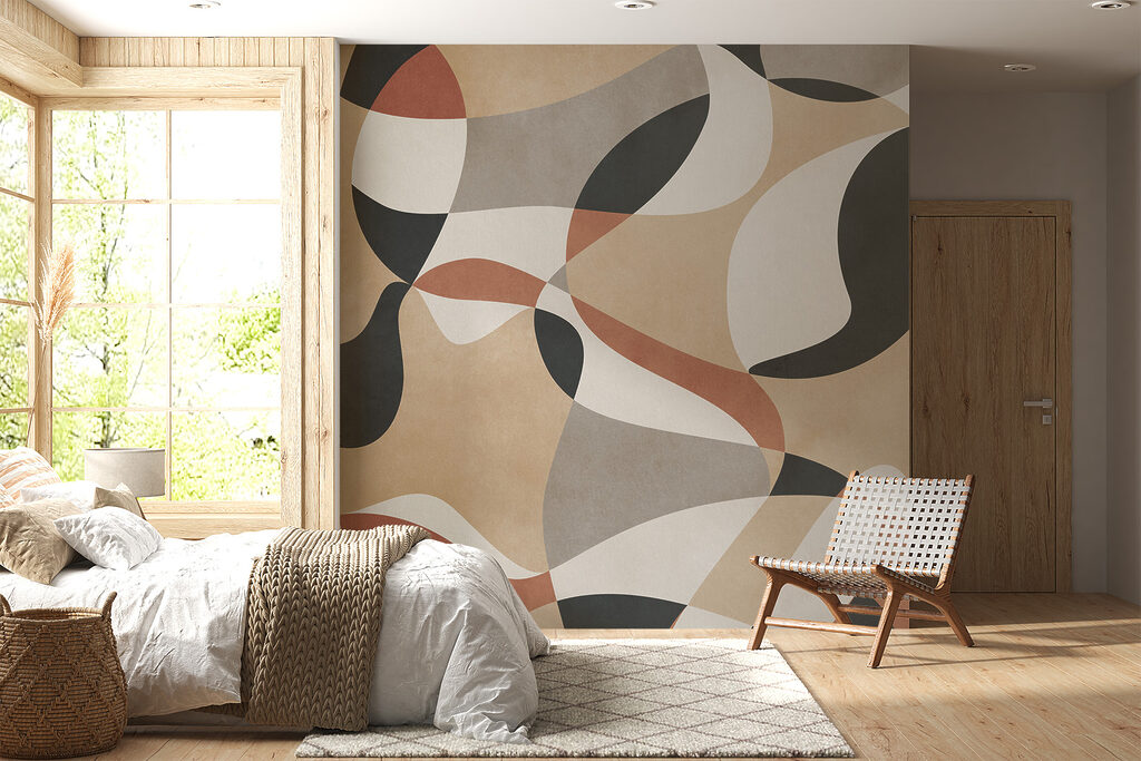 Ronde kleurvormen vloeien samen — interieur 3