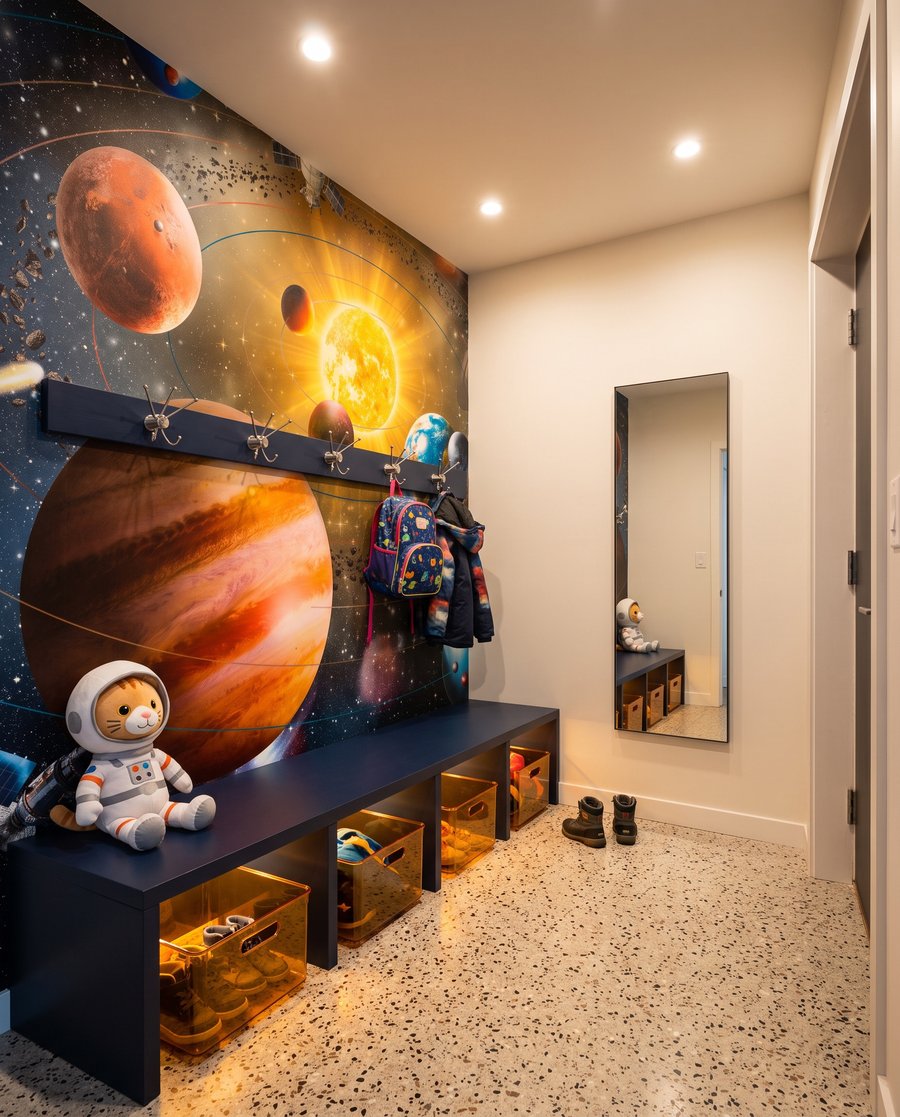 Planeten rond stralende zon — interieur 5