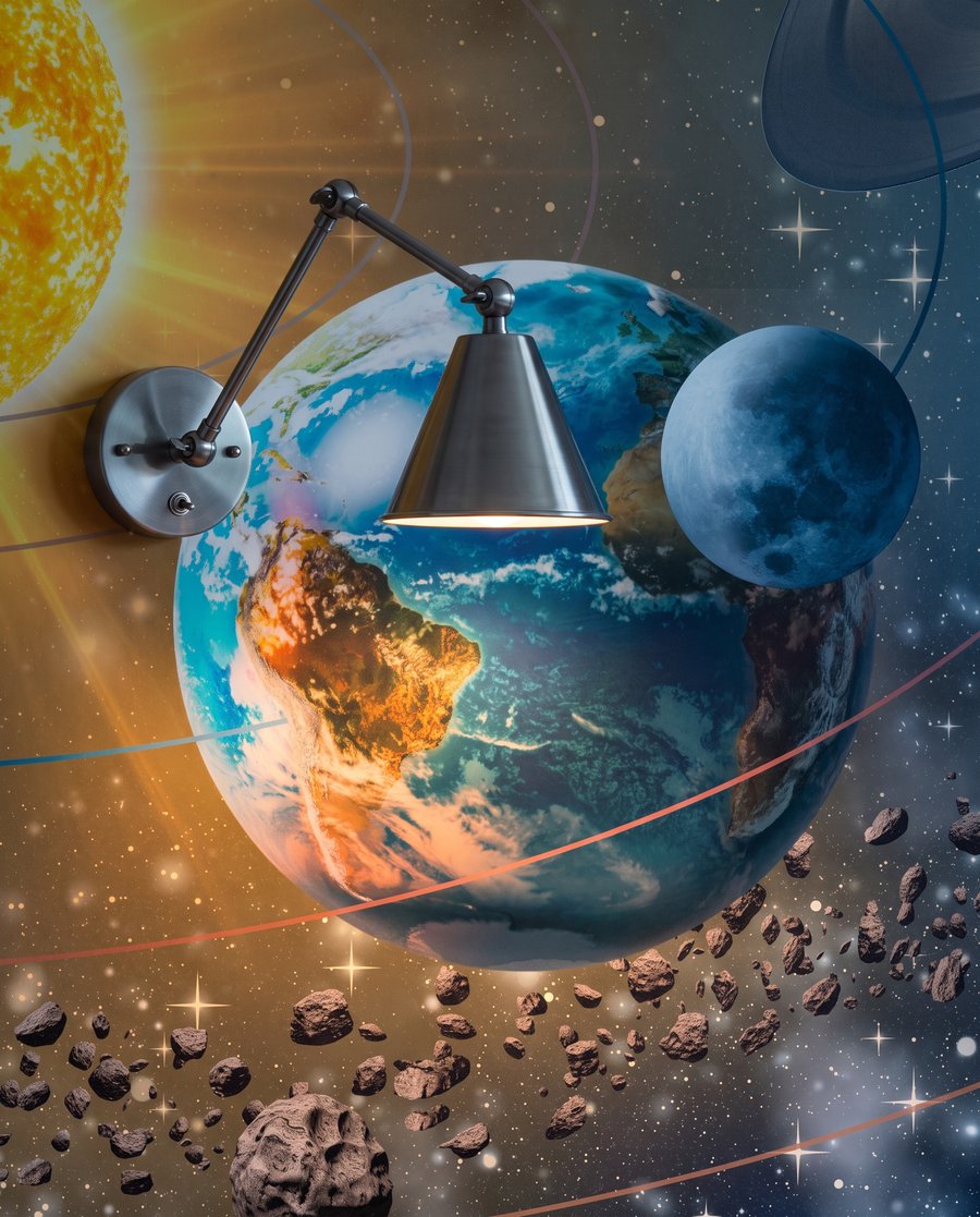 Planeten rond stralende zon — interieur 7