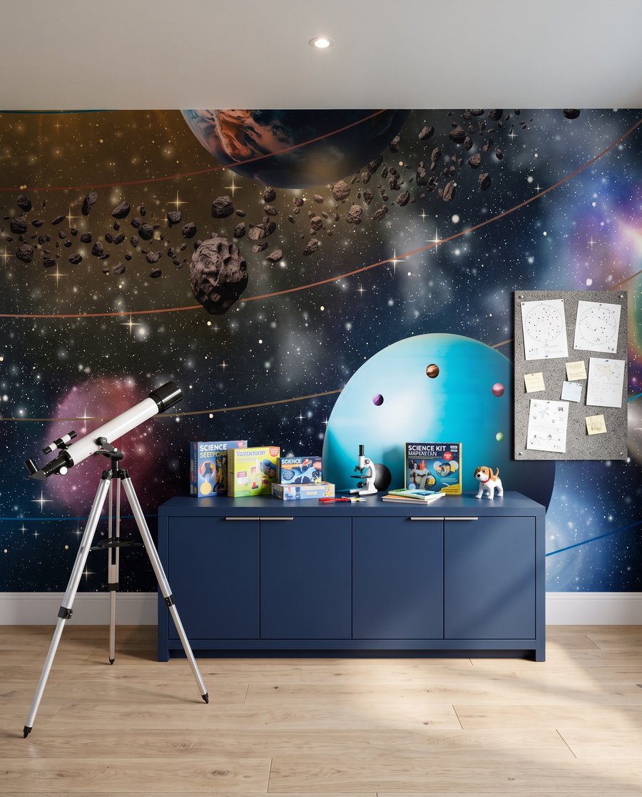 Planeten rond stralende zon — interieur 8