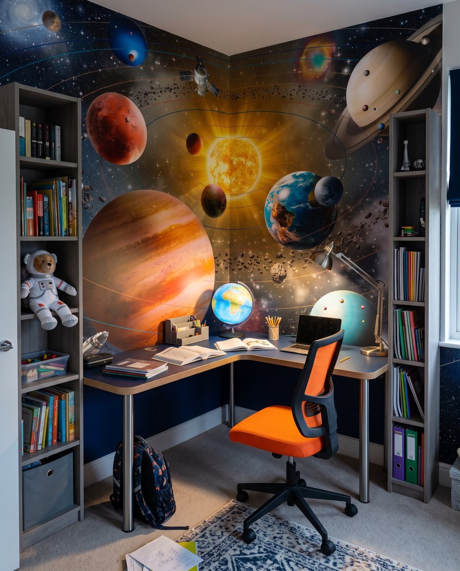 Planeten rond stralende zon — interieur 9