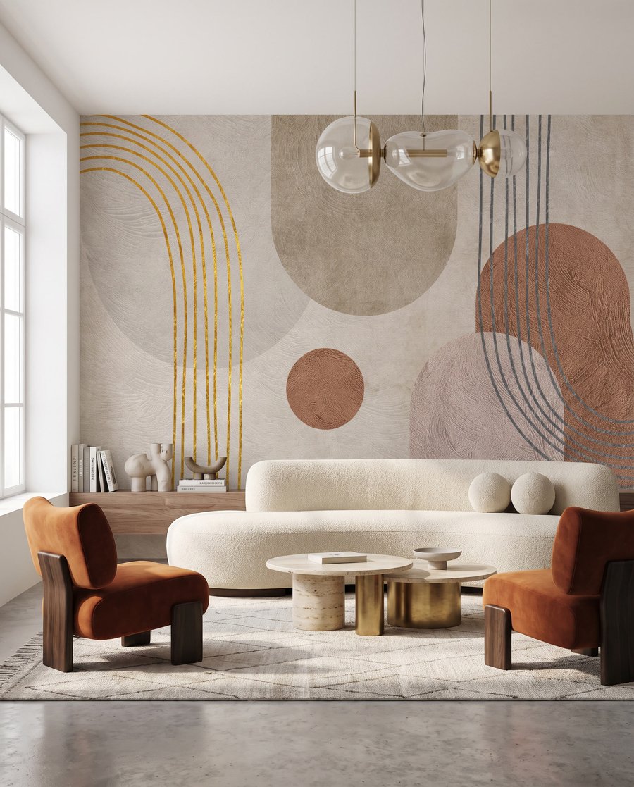 Bogen met warme cirkels — interieur 3