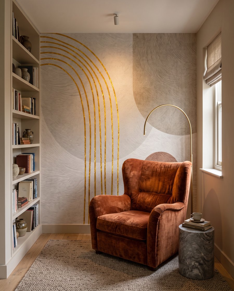 Bogen met warme cirkels — interieur 4