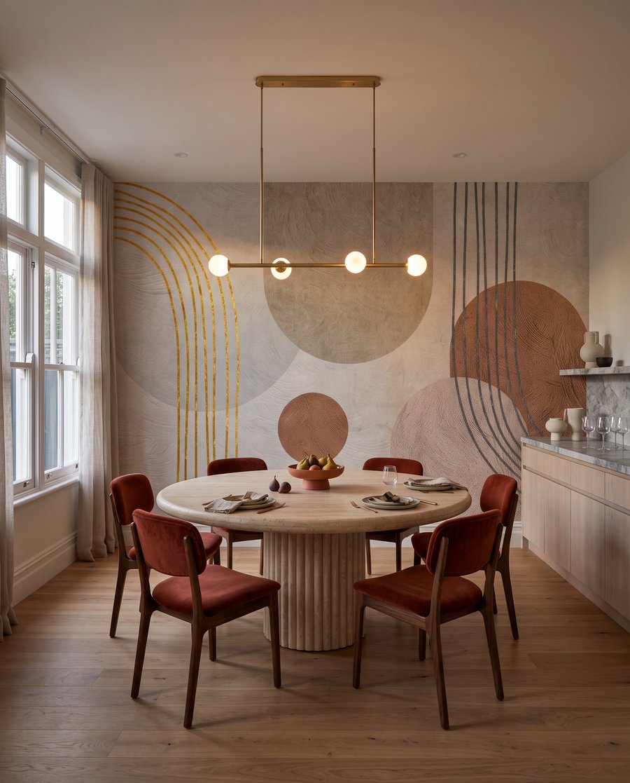 Bogen met warme cirkels — interieur 5