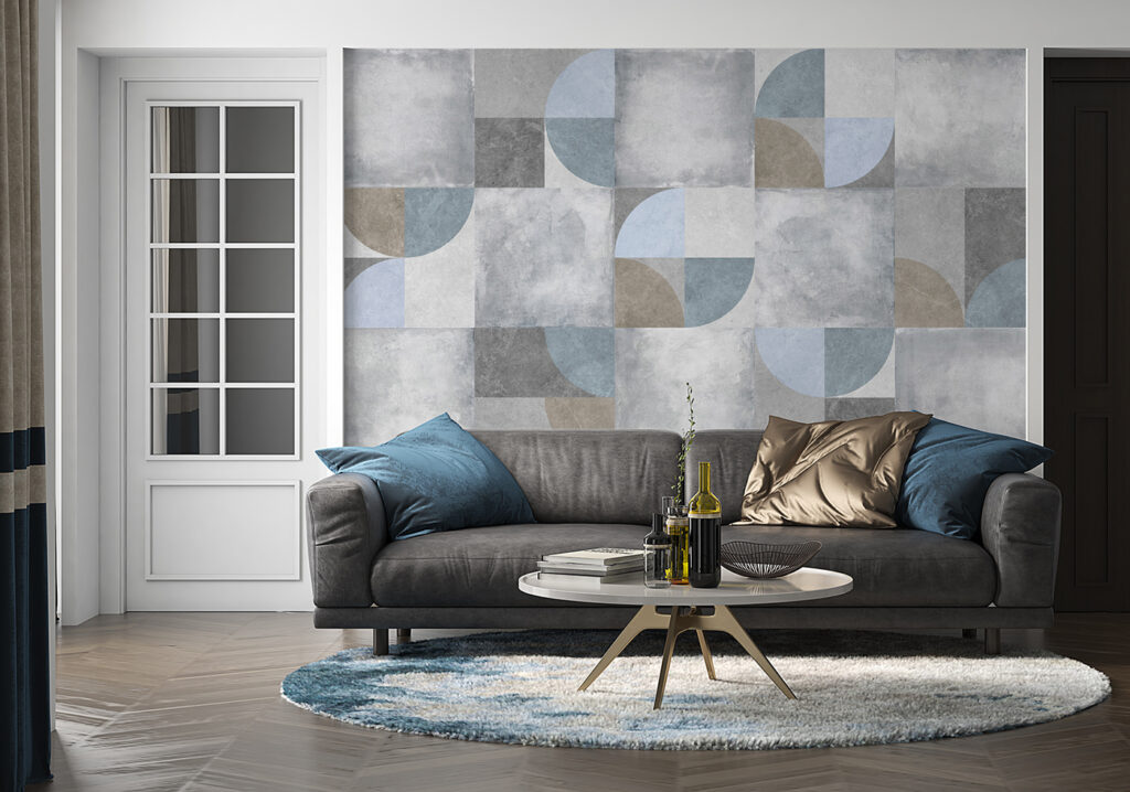 Kwartcirkels op oude verftegels — interieur 6