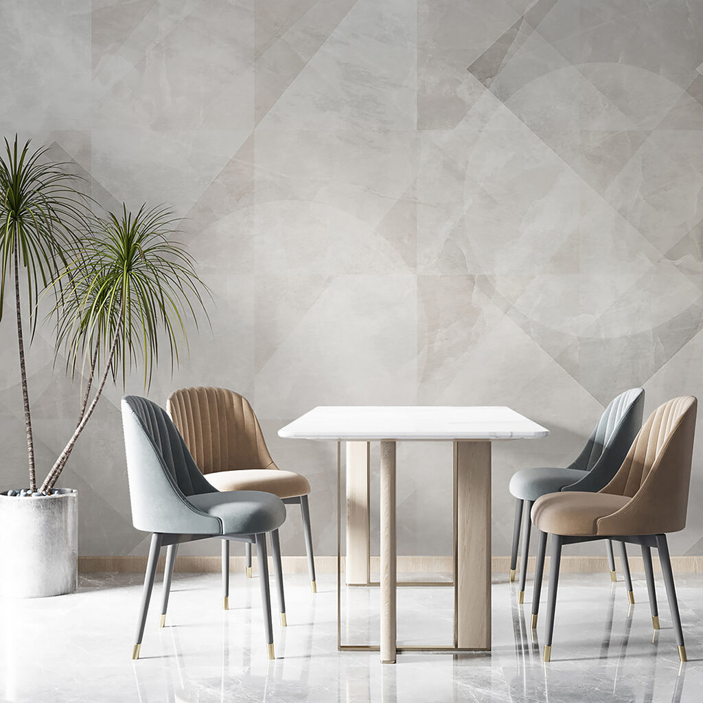 Grijze ruiten over elkaar — interieur 11