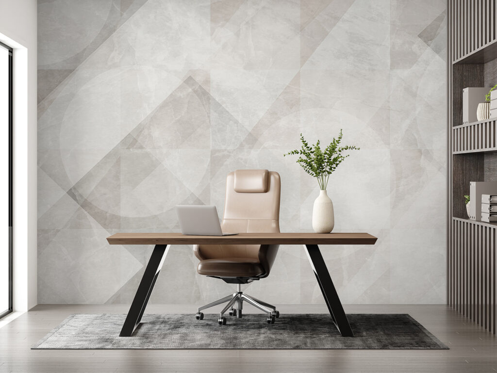 Grijze ruiten over elkaar — interieur 9