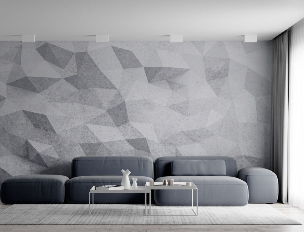 Kleine grijze veelhoeken — interieur 1
