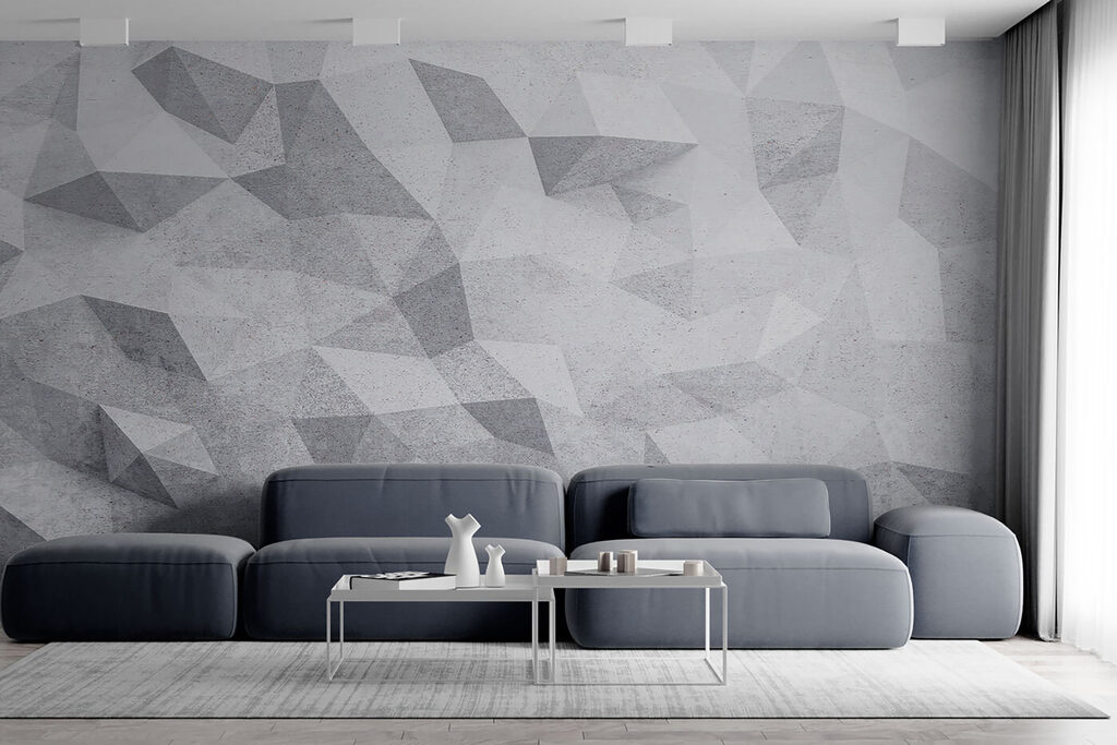 Kleine grijze veelhoeken — interieur 4