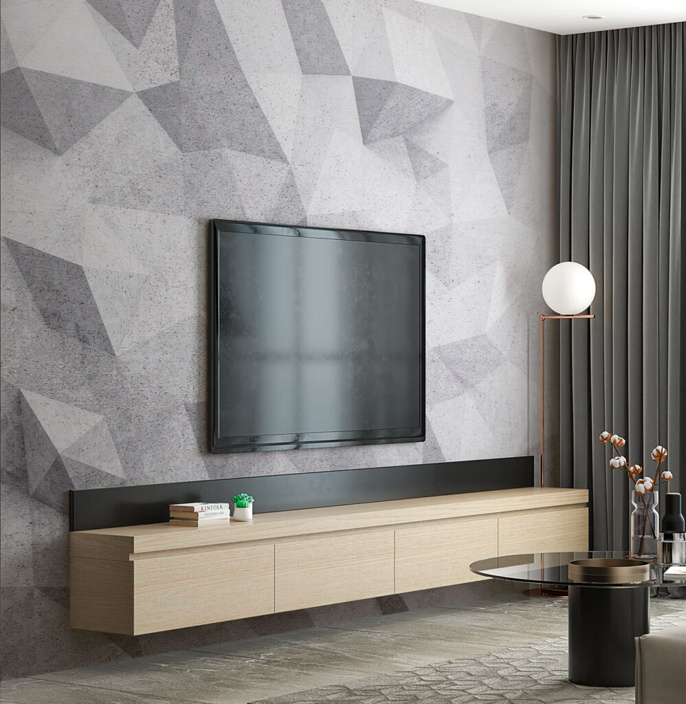 Kleine grijze veelhoeken — interieur 3